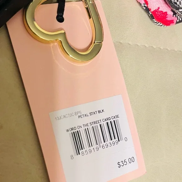 Juicy Couture Black and Pink Floral Crossbody Bag & Card Case - Picture 4 of 4